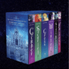 The cover designs for Marissa Meyer’s The Lunar Chronicles.